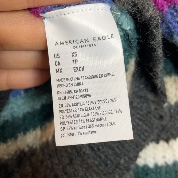 American Eagle | Cozy Striped Crew Neck Sweater - Picture 5 of 6